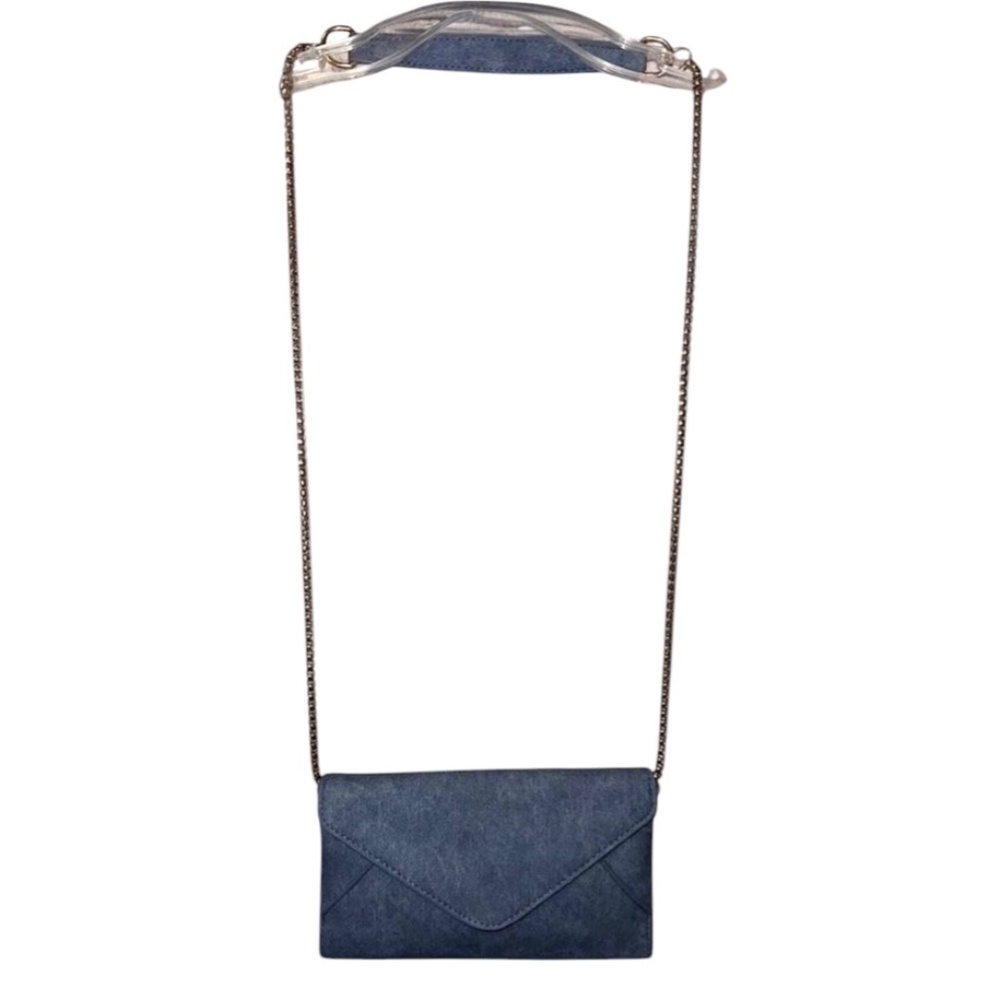 Womens Blue Denim Color Handbag / Purse - New Without Tags